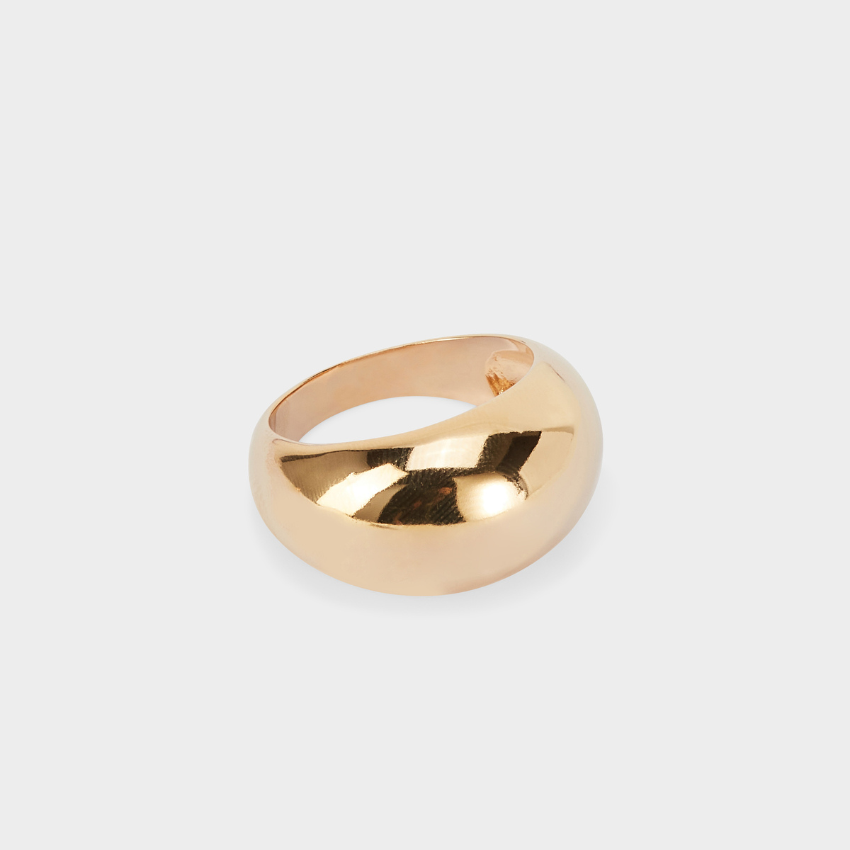 Bague Dôme plaqué or