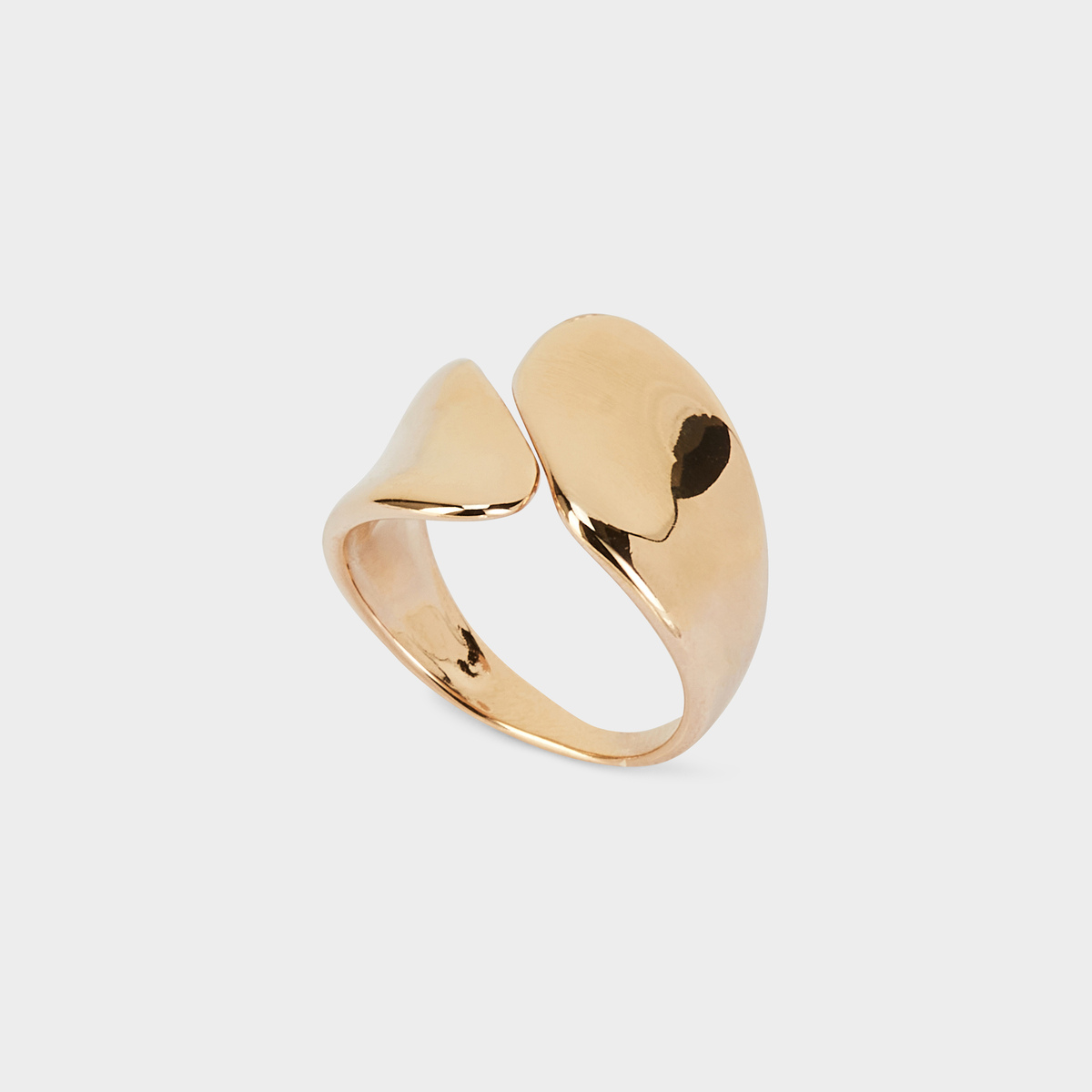 Bague Enlacée ajustable plaqué or