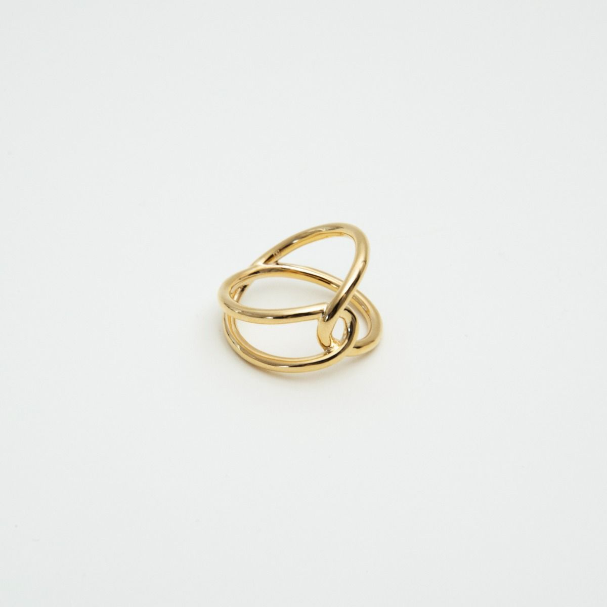 Bague Entrelace plaqué or