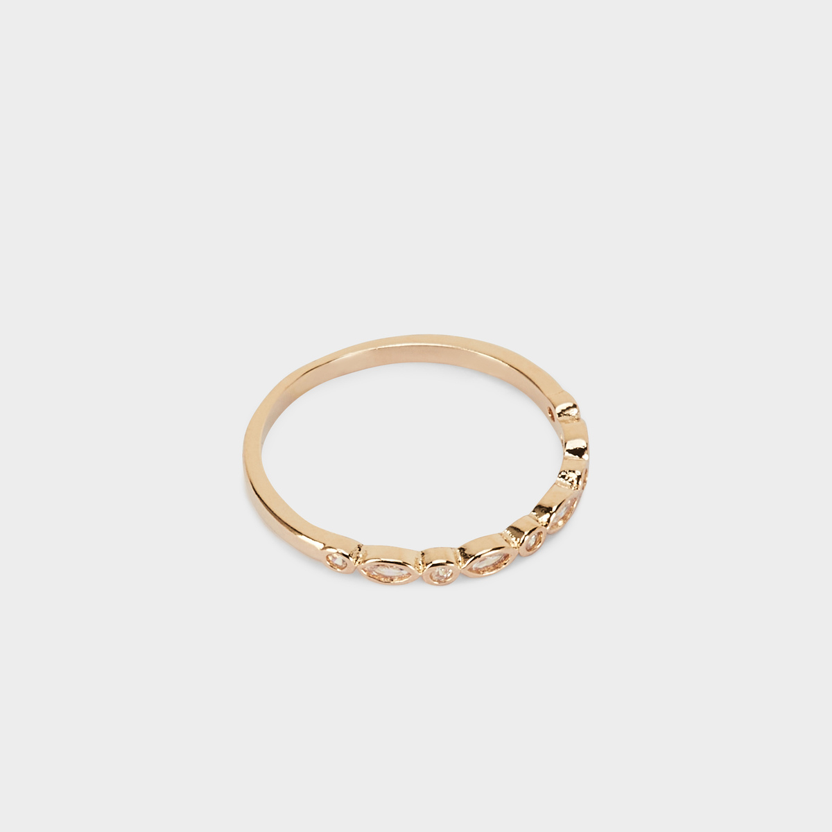 Bague farandole de brillants plaqué or