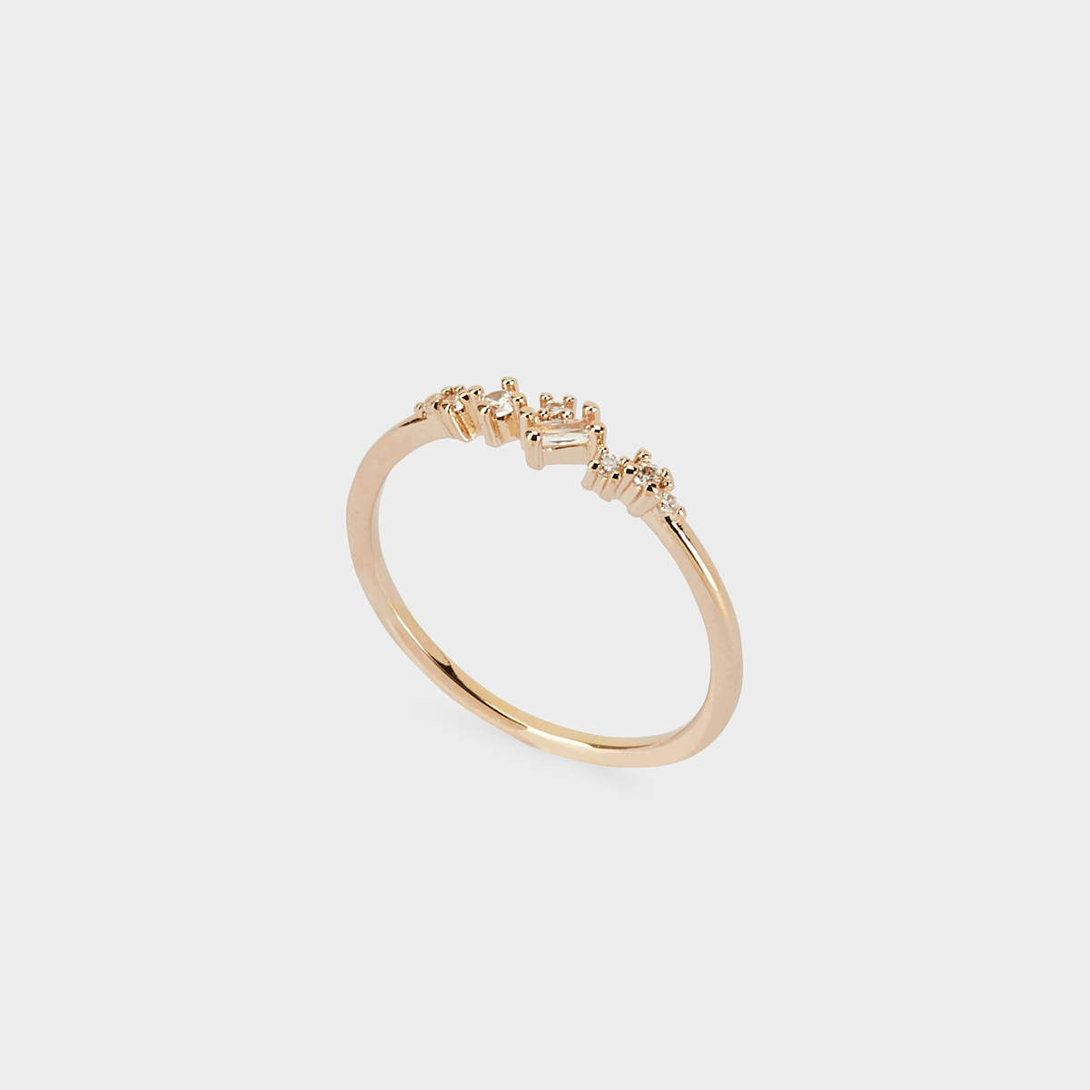 Bague multi éclats plaqué or