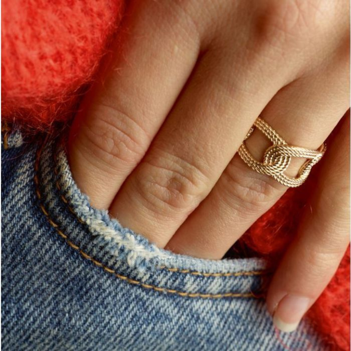 Bague Riviera plaqué or