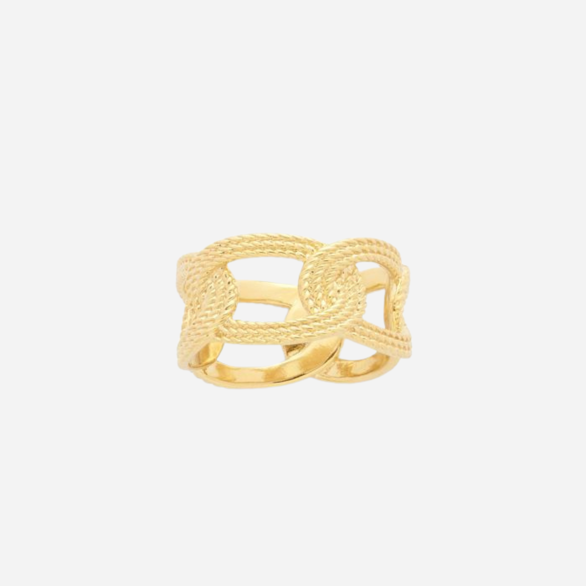 Bague Riviera plaqué or