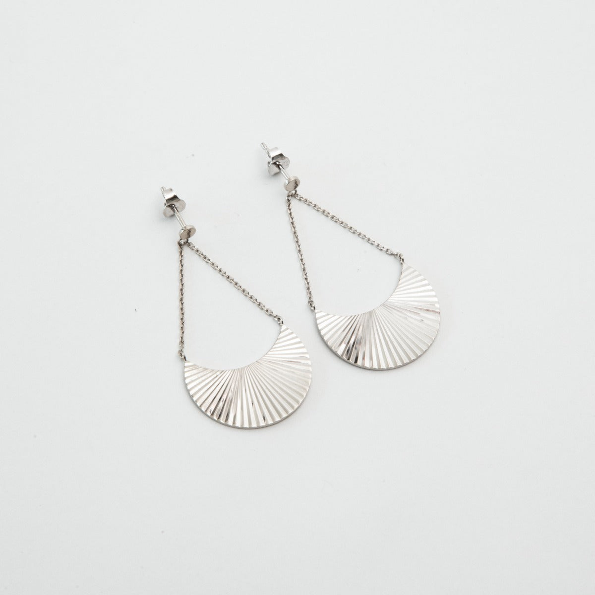 Boucles d'oreilles Maya argent massif