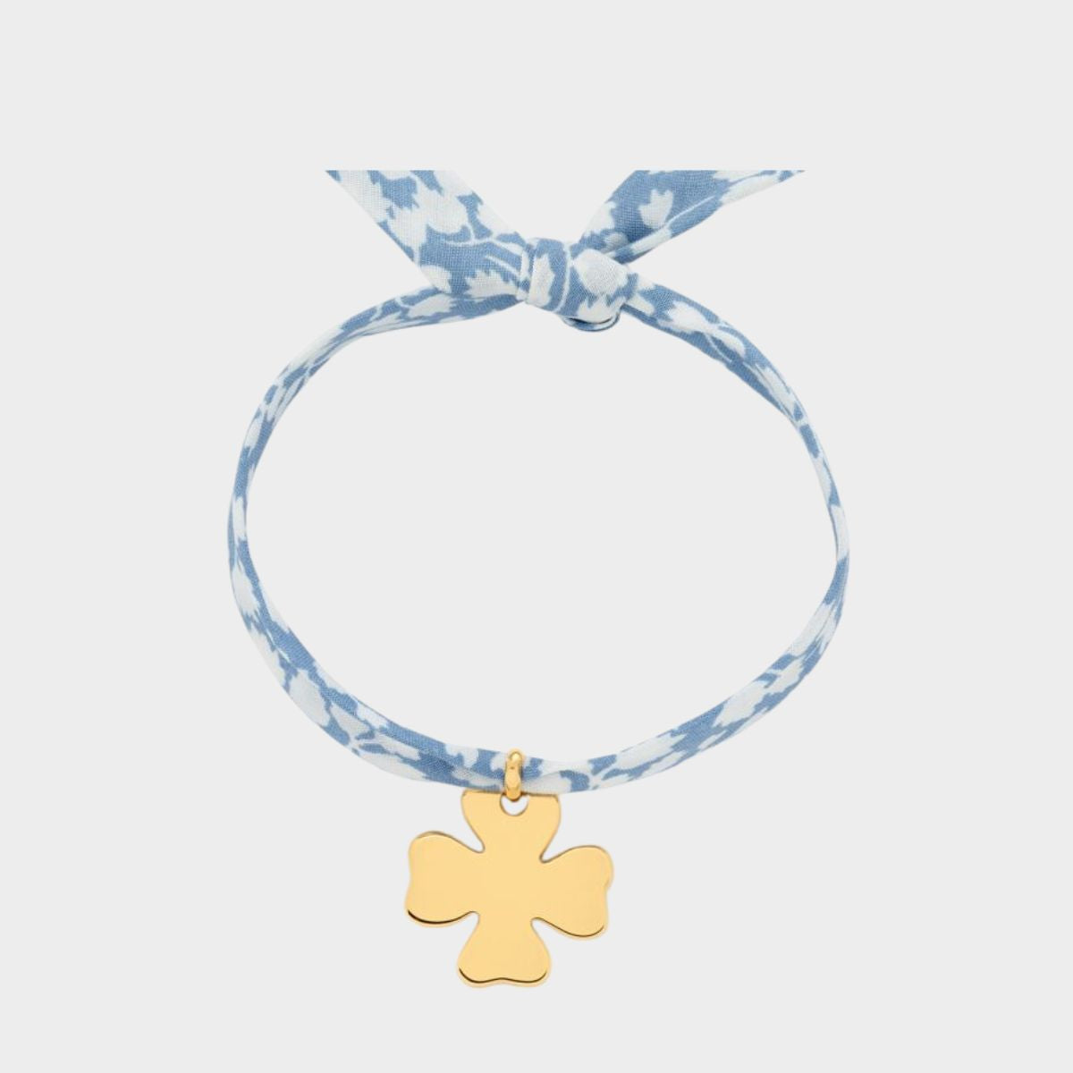 Bracelet 1 breloque plaqué or sur lien liberty