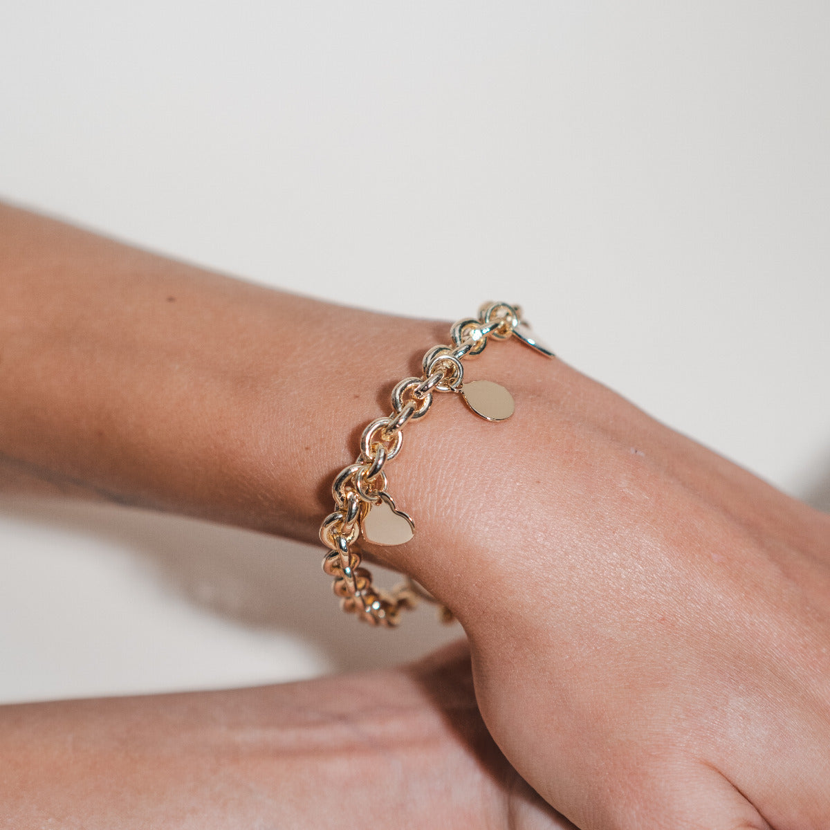 Bracelet Vendôme et mini breloques à composer plaqué or