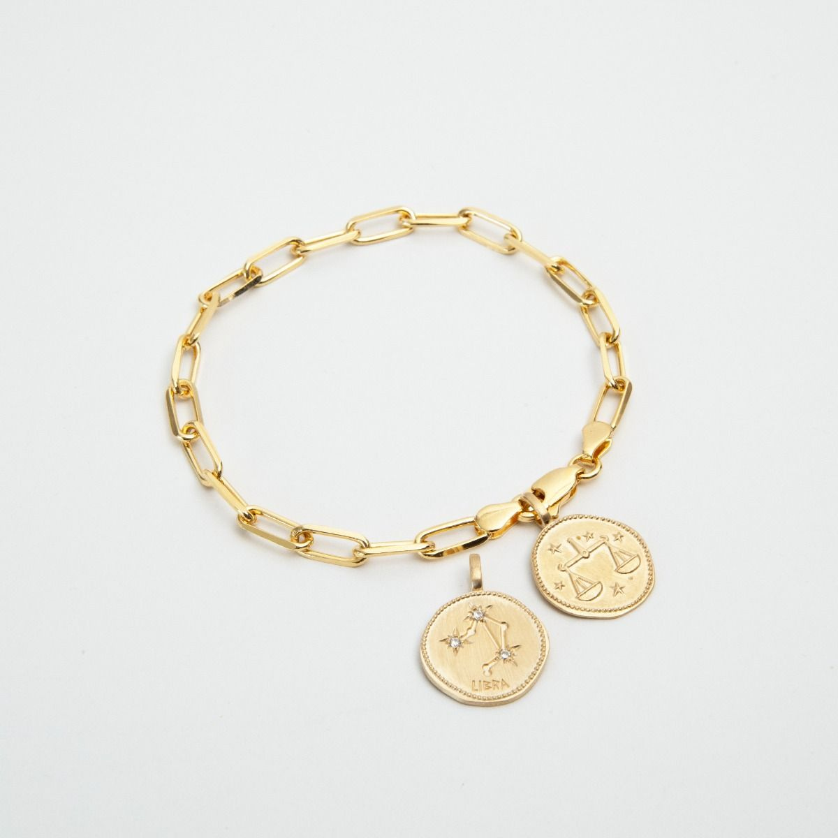 Bracelet signe astrologique Balance plaqué or