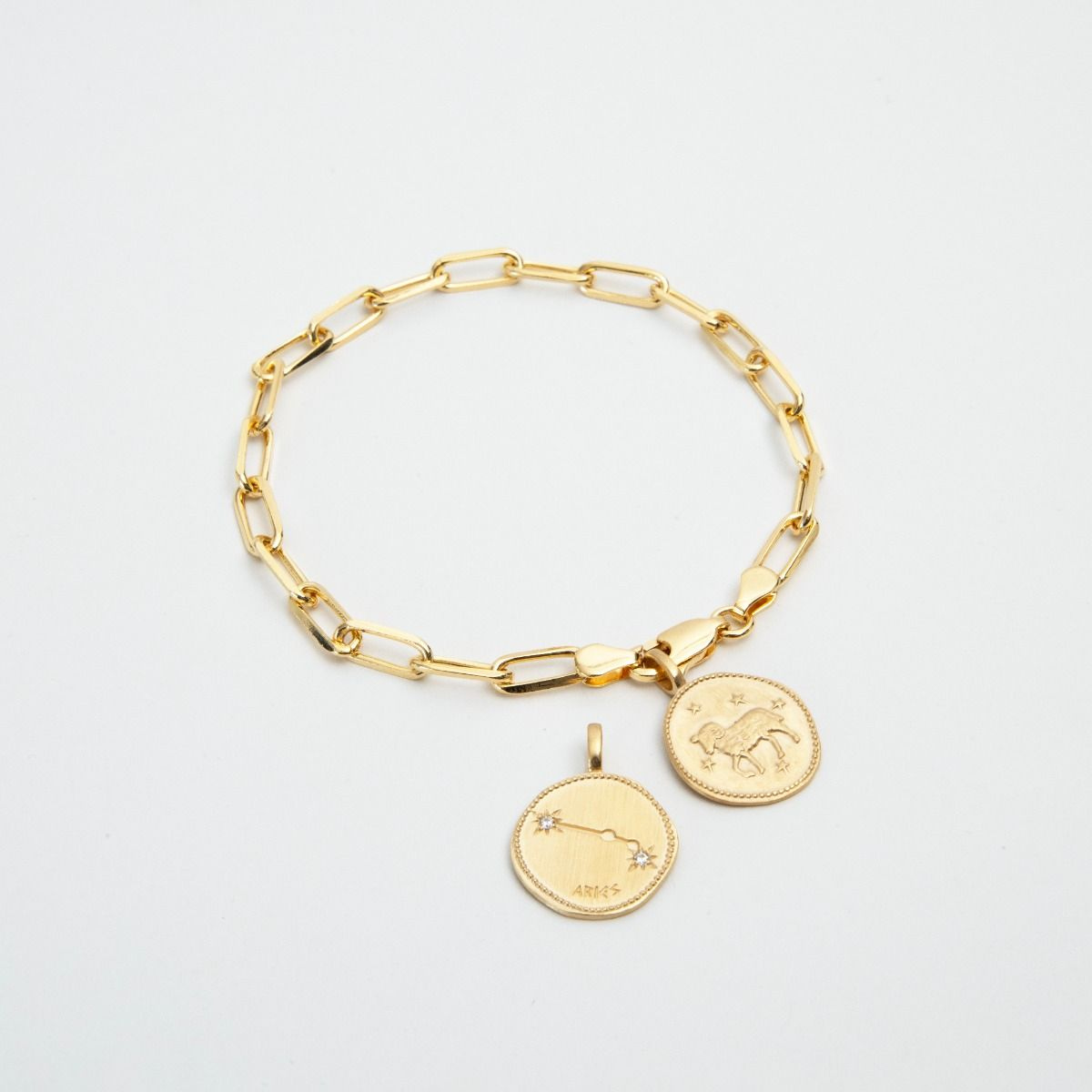 Bracelet signe astrologique Bélier plaqué or