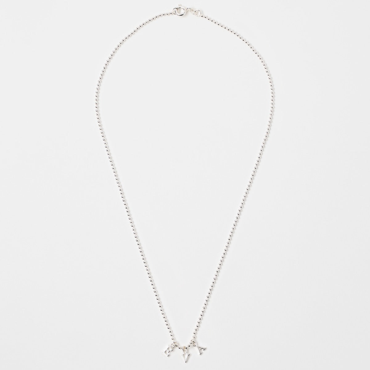 Collier lettres prénom argent