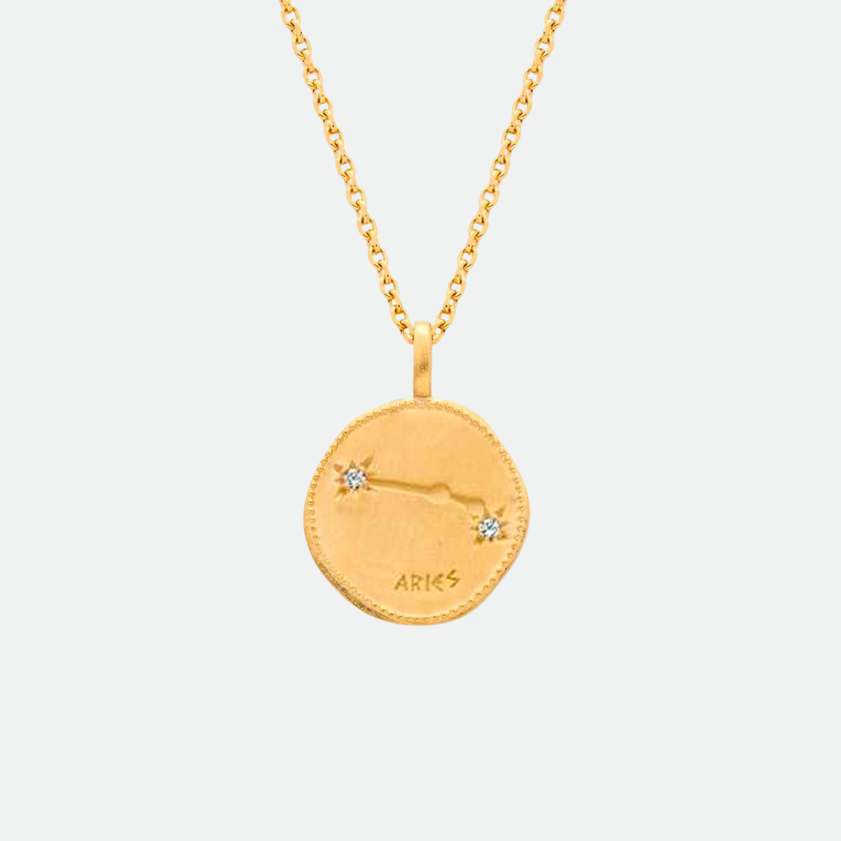 Collier signe astrologique Bélier plaqué or