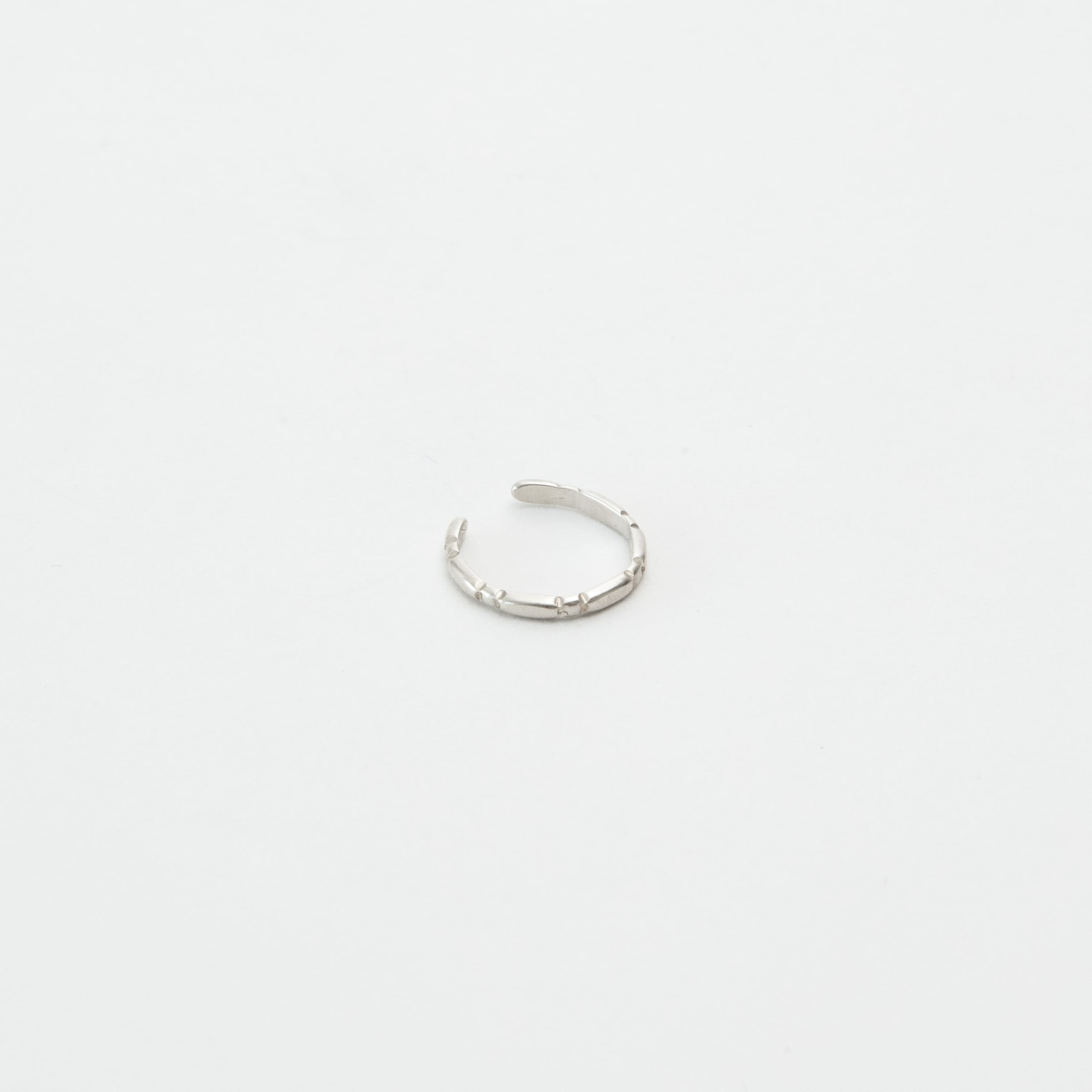 Bijou d'oreille Ear cuff Bambou argent massif